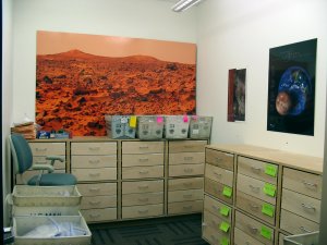 The rock storage room