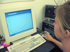 The data is entered into the computer